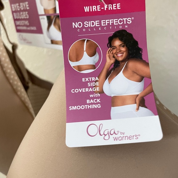 Olga Women Wire Free Cloud 9 Bra Size 3XL Nude Color Supportive Pink Nude - Picture 4 of 5